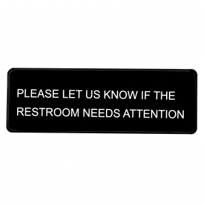 Alpine Industries Please Do Not Flush Paper Towels Or Feminine Products In Toilets Sign, Pack Of 3, 9x3