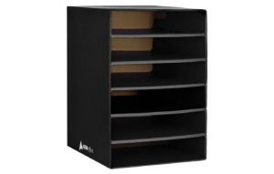 6-shelf Organizer For Schools And Offices, Black 