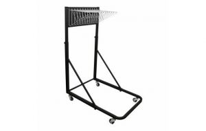 Vertical File Rolling Stand For Blueprints, Black