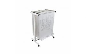 Expandable Mobile Plan Center For Blueprints, White