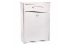 Large Wall Mountable Mailbox With Key Lock, White