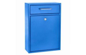 Medium Wall Mountable Mailbox With Key Lock, Blue