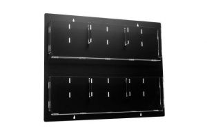 29 In. X 23 In. Black Adjustable Pockets Clear Acrylic Hanging Magazine Rack 2 Pack