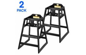 Alpine Industries Baby High Chair Espresso 2-pack 