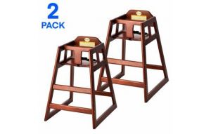 Alpine Industries Baby High Chair Mahagony 2-pack 