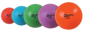 Medicine Balls, Set Of 5, 2lb, 6lb, 7lb, 8lb, 15lb