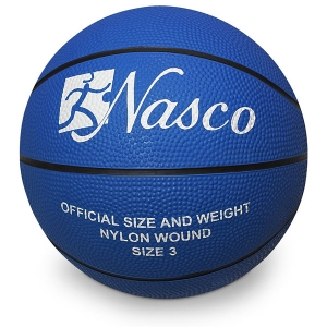 Blue Rubber Basketball Mini Size