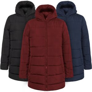 Wholesale Women's Hooded Puffer Winter Coat - 3 Colors