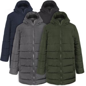 Wholesale Youth Hooded Puffer Winter Coat - 4 Colors