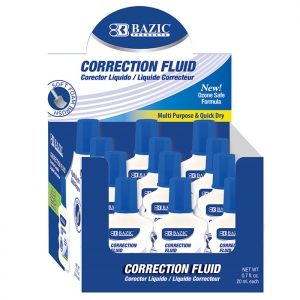 Bazic 20 Ml / 0.7 Fl.oz.correction Fluid W/ Foam Brush