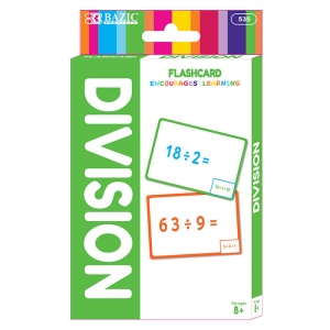 Bazic Division Flash Cards (36/pack)