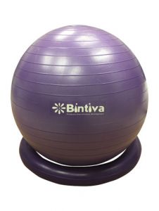 Swiss Ball With Standing Base - Purple