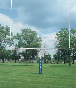 4 1/2" White Swing Up High School Football Goal Posts