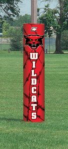 Graphic Competition 5" Thick Football Goal Post Pads