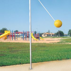 Two-piece In-ground Tetherball Pole