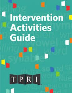 Tpri Intervention Activities Guide