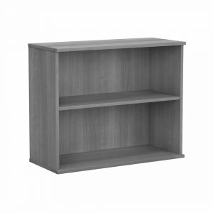 Bbf Bookcases 30h 2 Shelf Bookcase In Platinum Gray