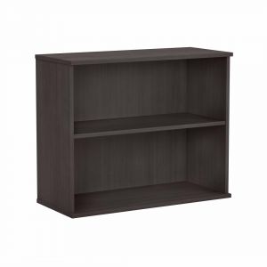 Bbf Bookcases 30h 2 Shelf Bookcase In Storm Gray