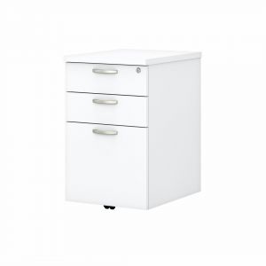 Easy Office 36w X 24d Return/bridge With Leg In Pure White