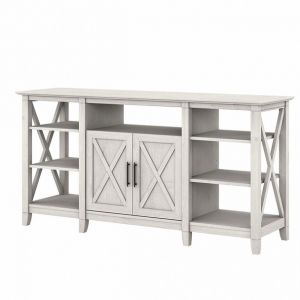 Key West 60W Tall TV Stand in Linen White Oak