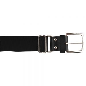 Brute Baseball Belt; Leather Tab; Black; Adult