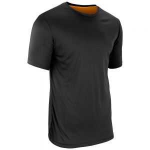 Double - Z-cloth, Dri-gear Reversible Tee; 2xl; Black,gold; Adult