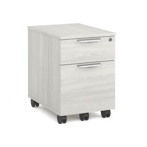 OfficeSource | Mobile Box and File Pedestal, Color: Arcadia White
