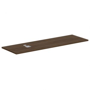 OfficeSource | StandUp Standing Desk l 71''W Credenza Top ( For OS2013), Color: Modern Walnut