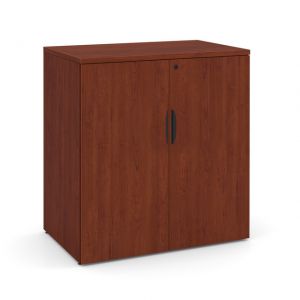 OfficeSource | Storage & Wardrobe Cabinets | Storage Cabinet - 35.5''W x 22''D, Color: Cherry