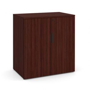OfficeSource | Storage & Wardrobe Cabinets | Storage Cabinet - 35.5''W x 22''D, Color: Mahogany