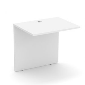 OfficeSource | Bridge - 30''W x 24''D, Color: White