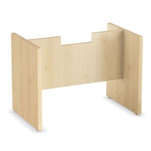 OfficeSource OS Conference Tables Slab Base with Modesty Panel, Color: Maple