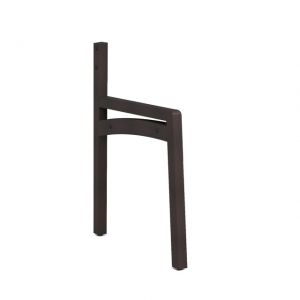OfficeSource Baker Reception Seating Half Arm, Color: Espresso