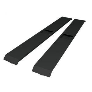 Set of Silver 30'' Feet for OfficeSource Height Adjustable Bases, Color: Black