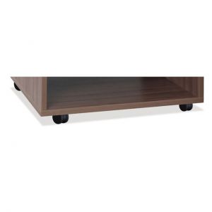 OfficeSource OS Laminate Collection - Pedestal Tables Optional Casters For Pedestal, Color: Black