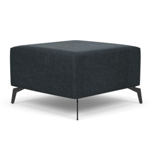 OfficeSource | Saxon | Modular Ottoman, Color: Iron