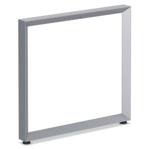 Silver 29.5"H Beveled Leg Base for 30"D Top