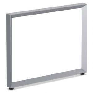 OfficeSource | Variant Collection | Beveled Style Leg Base - 35.8''W, Color: Silver