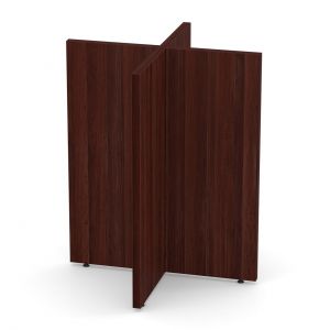 OfficeSource Conference/Multi-Purpose Tables X Base For 36'' and 42'' Round Top, Color: Mahogany