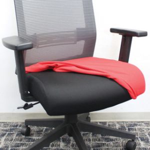 Officesource Interchangeable Collection Antimicrobial Seat Cover, Black Antimicrobial Vinyl