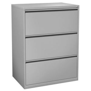 Officesource Lateral File Collection 3 Drawer Lateral File, Light Gray