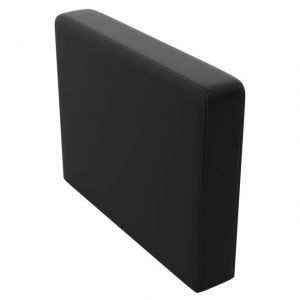 Officesource Integrate Collection Standard Optional Arm, Black Antimicrobial Vinyl