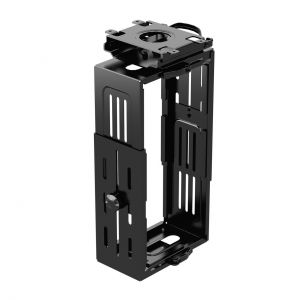 Officesource Cpu Holder Universal Under Table Mount Cpu Holder, Black