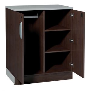 Officesource Cosmo Collection Wardrobe/bookcase, Cordova Brown