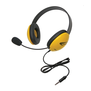 Listening First Stereo Headset  Yellow  To Go Plug