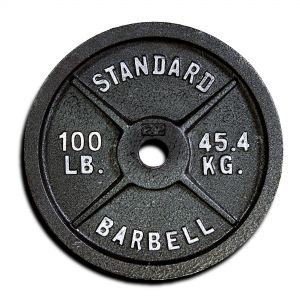 Cap 100 Lb Olympic Plate #3