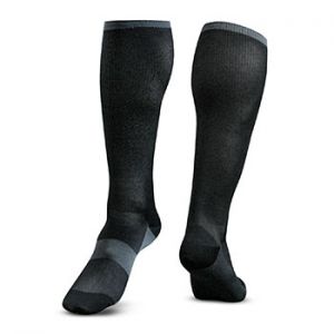 Skate Baselayer Hockey Socks; Xs-l; Black/grey