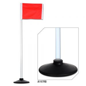 Corner Flags With Rubber Bases; 1/2 Diameter (set Of 4)