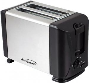 Brentwood Ts280 2-slice Toaster Ss/black