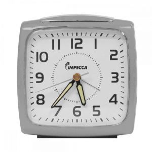 Impecca Bell Alarm Clock, Silver